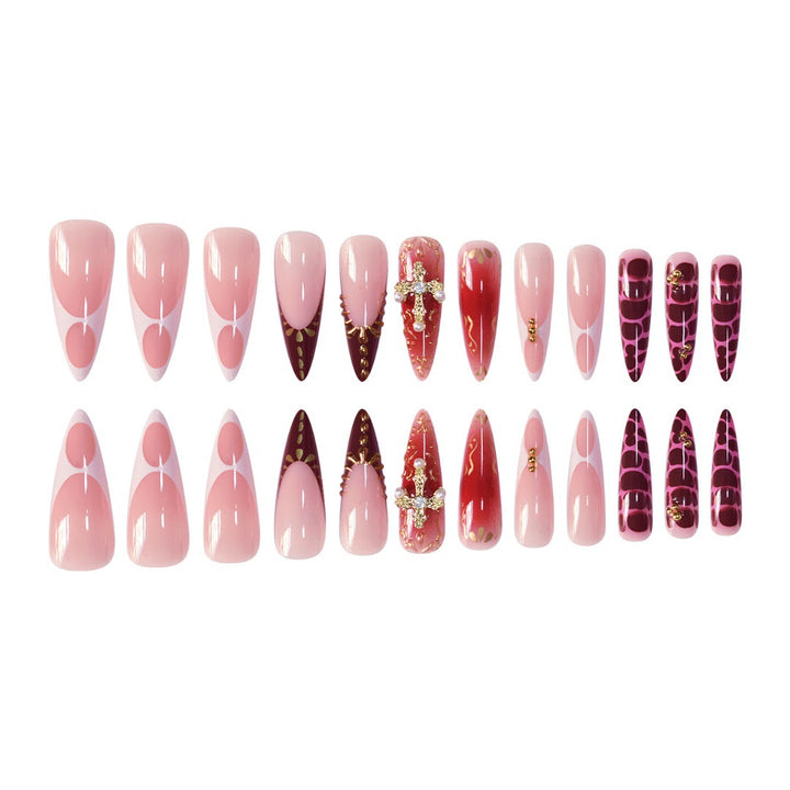 Glamorous Decorative Stiletto Press-On Nail Set Kalsten