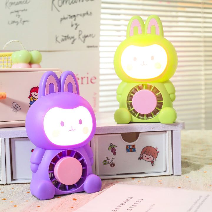 Women's Portable Mini Fan with Cute Bunny Design Kalsten