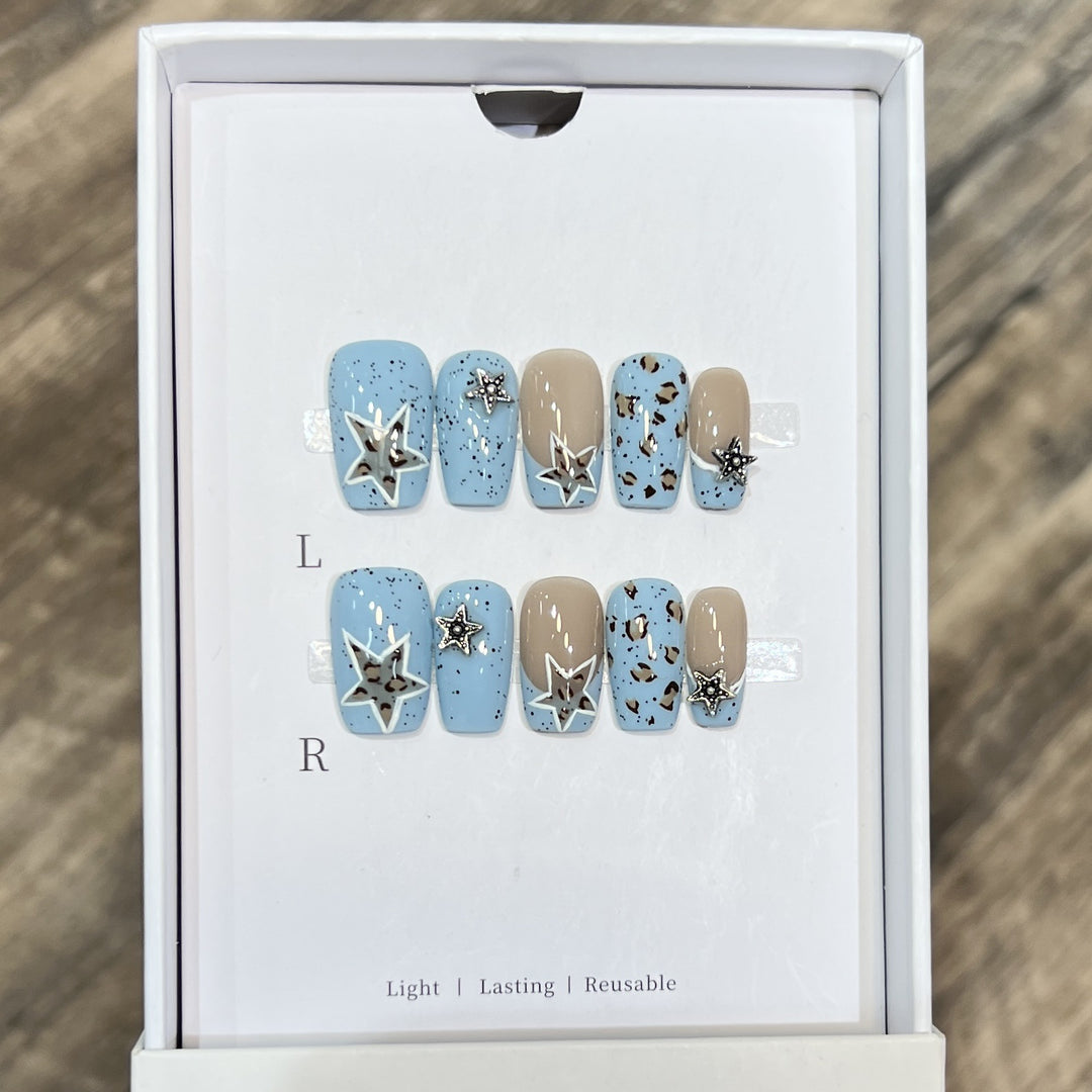 Decorative Floral Stiletto Press-On Nail Set Kalsten