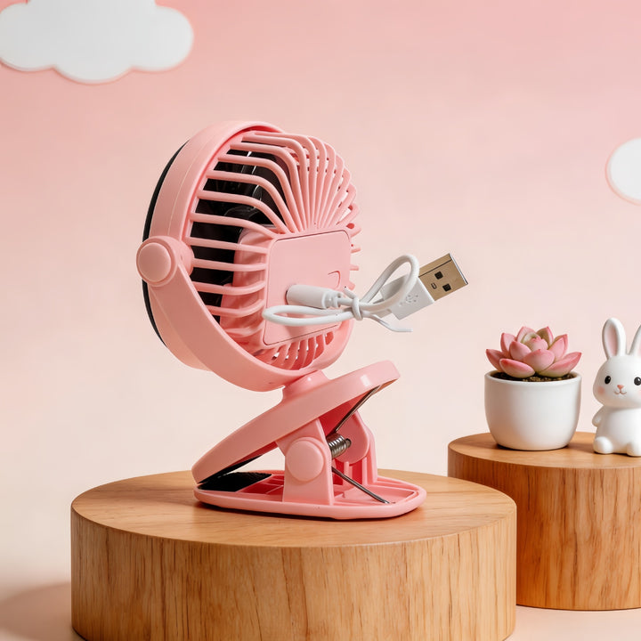 Ladies Portable Table Fan with Cute Design and USB Connection Kalsten