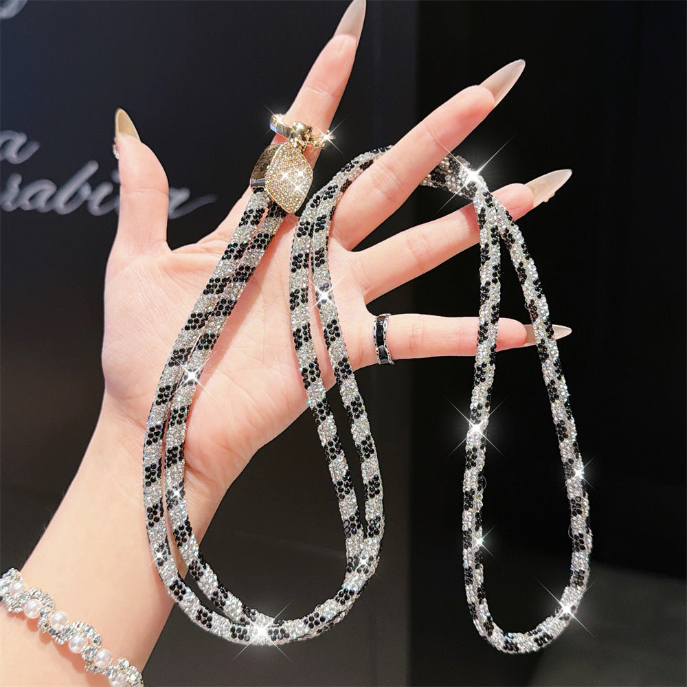 Rhinestone-Embellished Eyewear Lanyard Kalsten