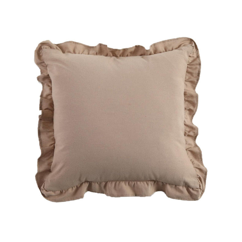 Ruffled Decorative Throw Pillow