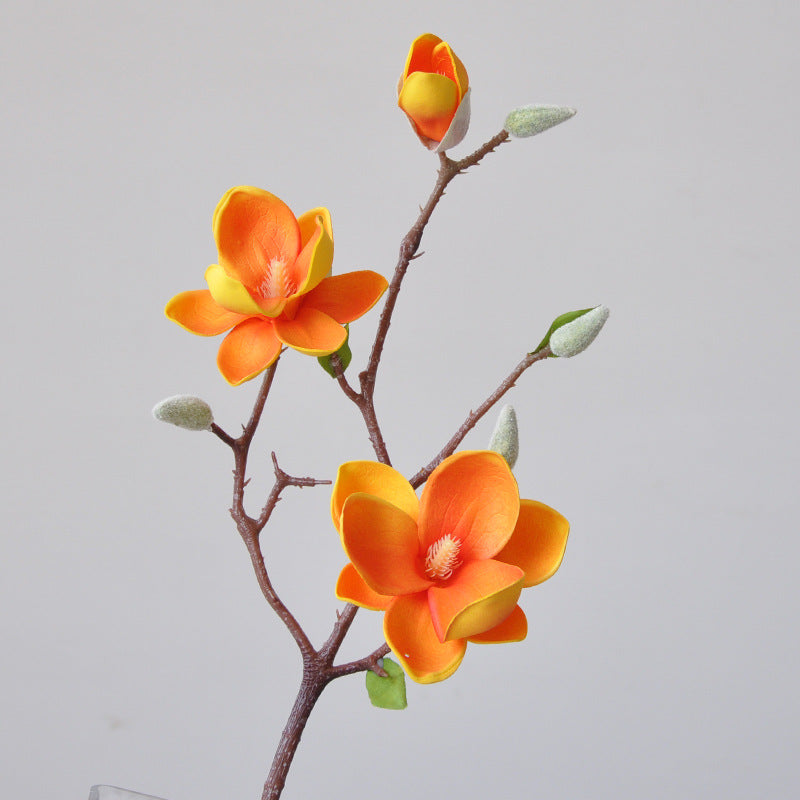 Magnificent Silk Magnolia Flower Stem