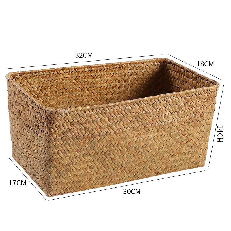 Rectangular Handwoven Storage Basket Kalsten