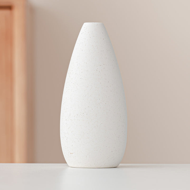 Structured Egg-shaped Decorative Vase