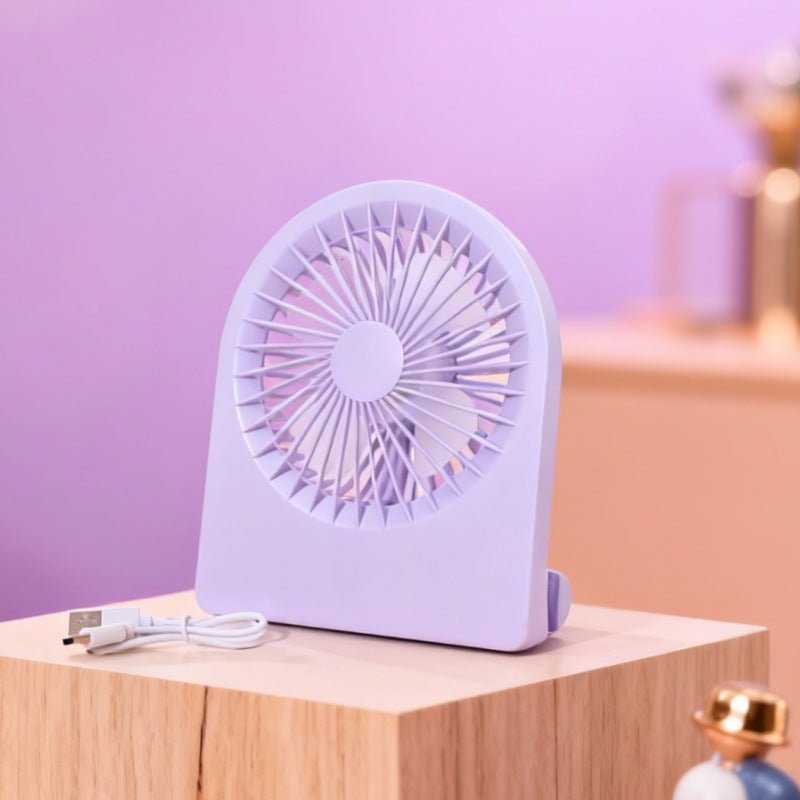 Portable table fan with USB connection and flexible tilt Kalsten