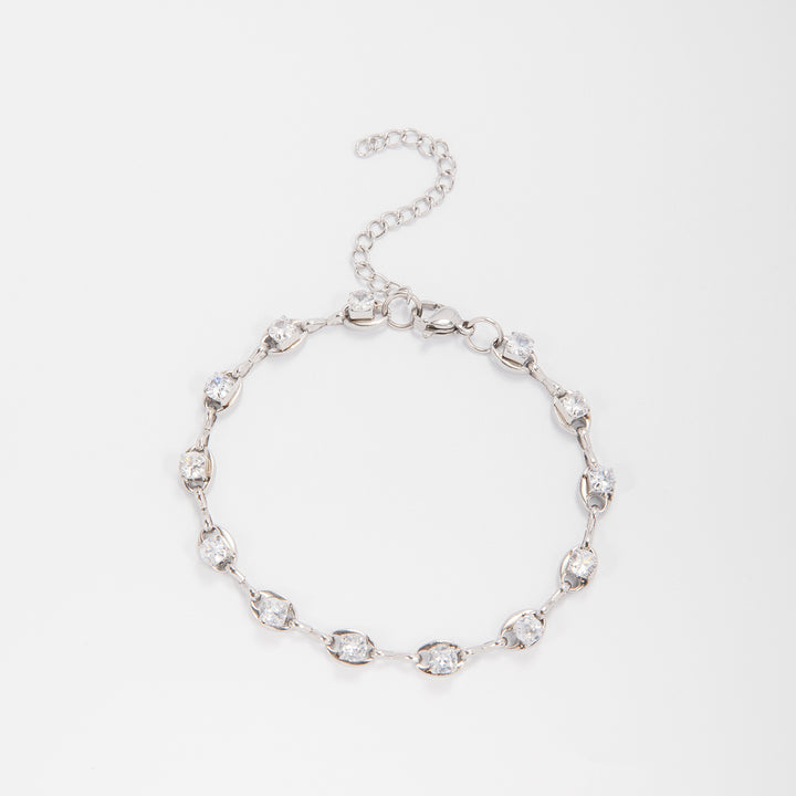 Elegant Gemstone Accent Link Bracelet Kalsten