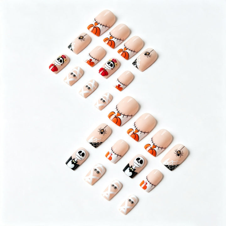 Halloween-Themed Cartoon Nail Art Kit
