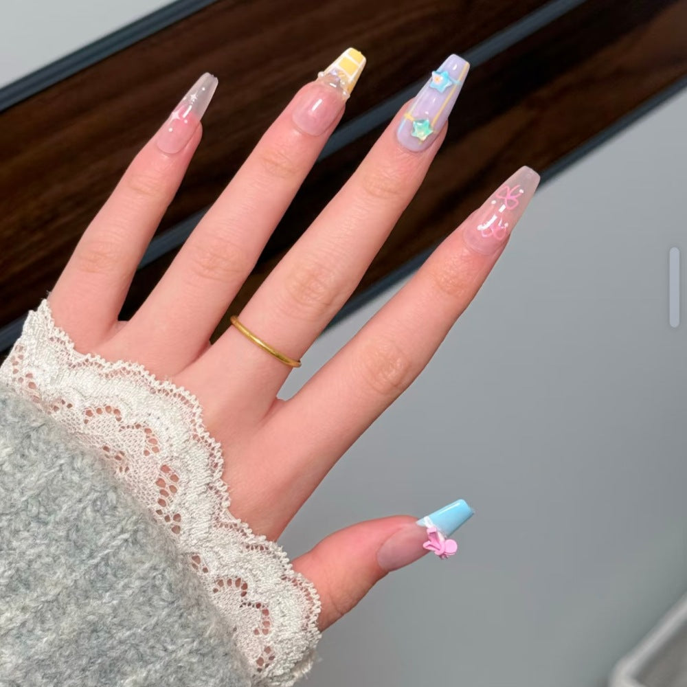 Artificial nails with Playful Design Kalsten