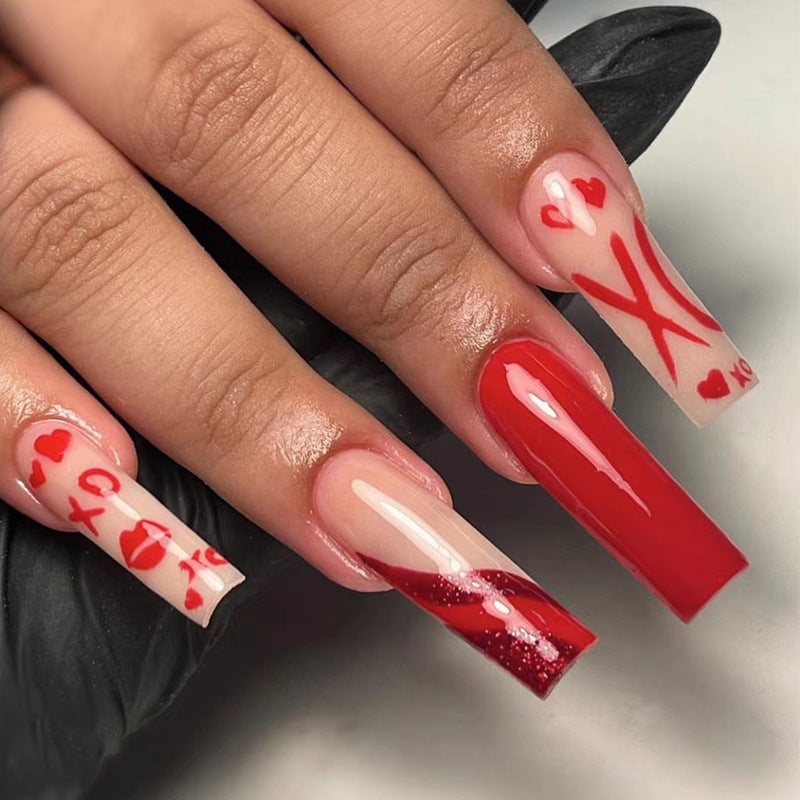 Artful Nail Extensions in Romantic Design Kalsten