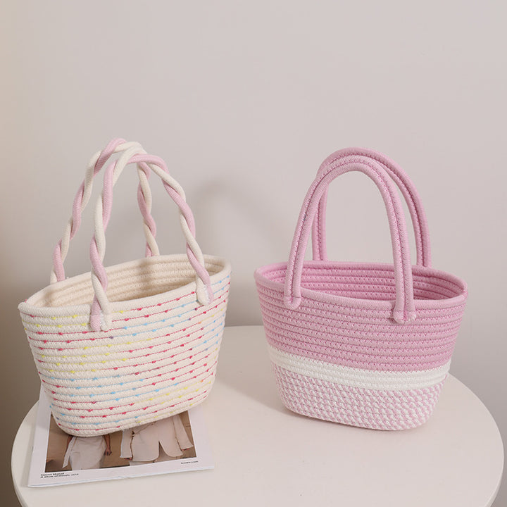 Fashionable Handbag Made of Braided Textile Kalsten