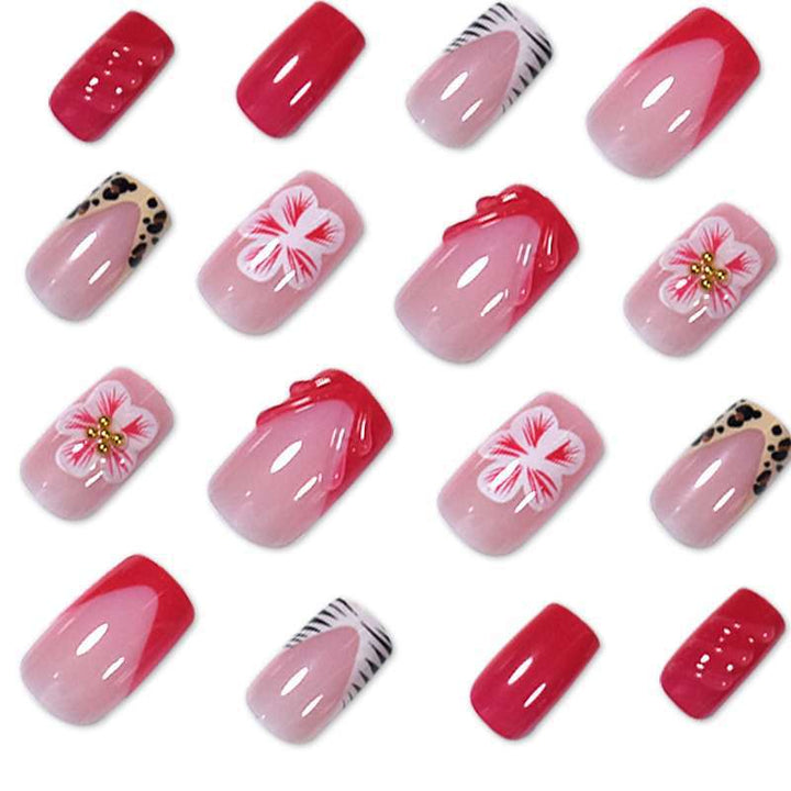 Creative Floral Press-On Nail Art Set Kalsten