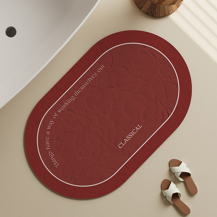 Elegant Floral Bath Mat Kalsten