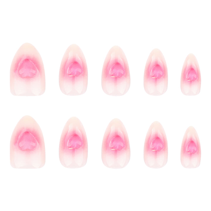 Artistic Nail Extensions with Rose Design Kalsten