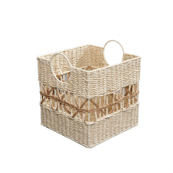 Woven Storage Basket with Handles Kalsten