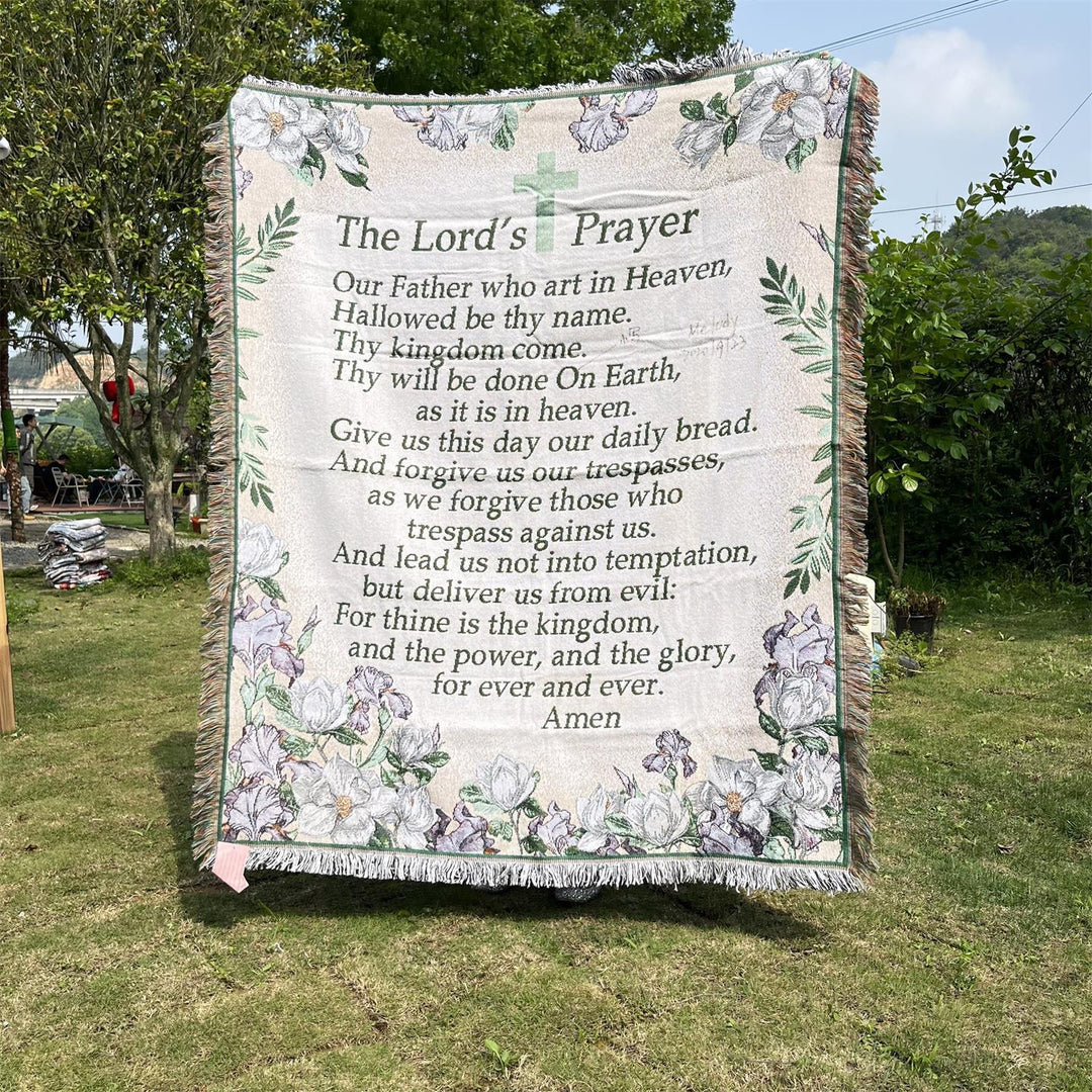Inspirational Prayer Tapestry Blanket