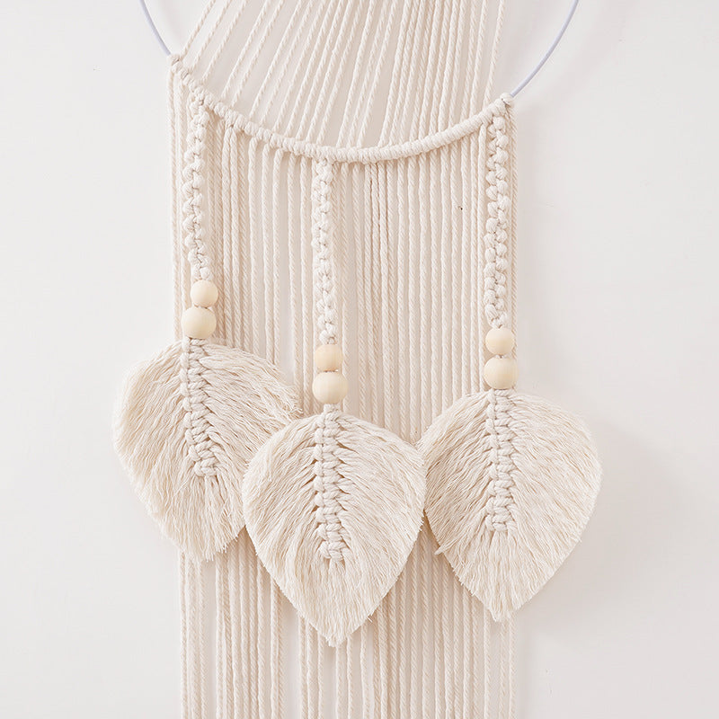 Macrame Leaf Wall Hanging Decor