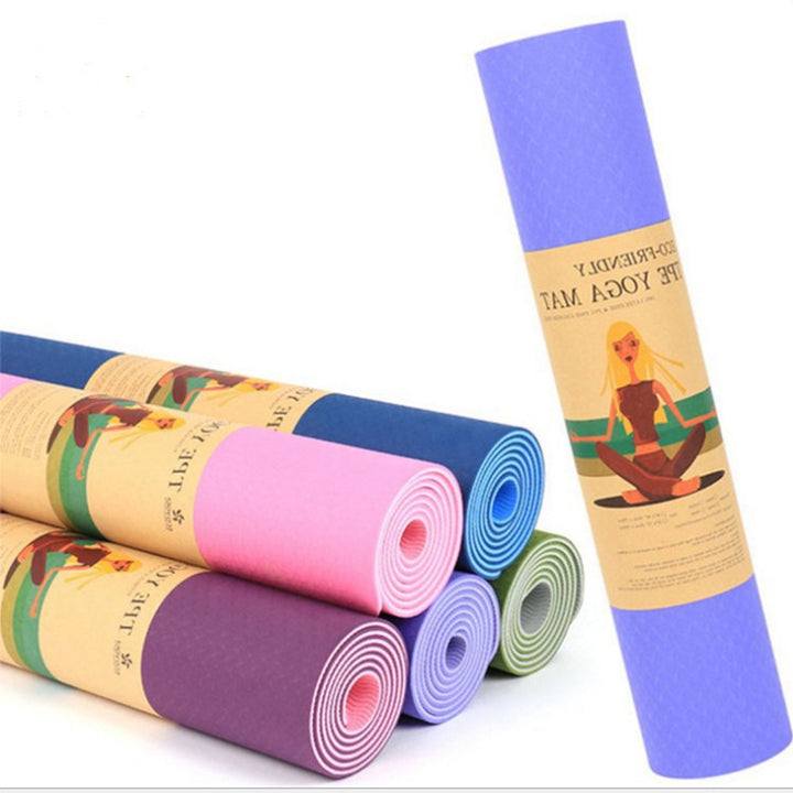 Non-slip fitness yoga mat with double cushioning Kalsten
