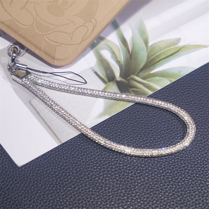Sparkling Rhinestone Phone Lanyard Holder Kalsten