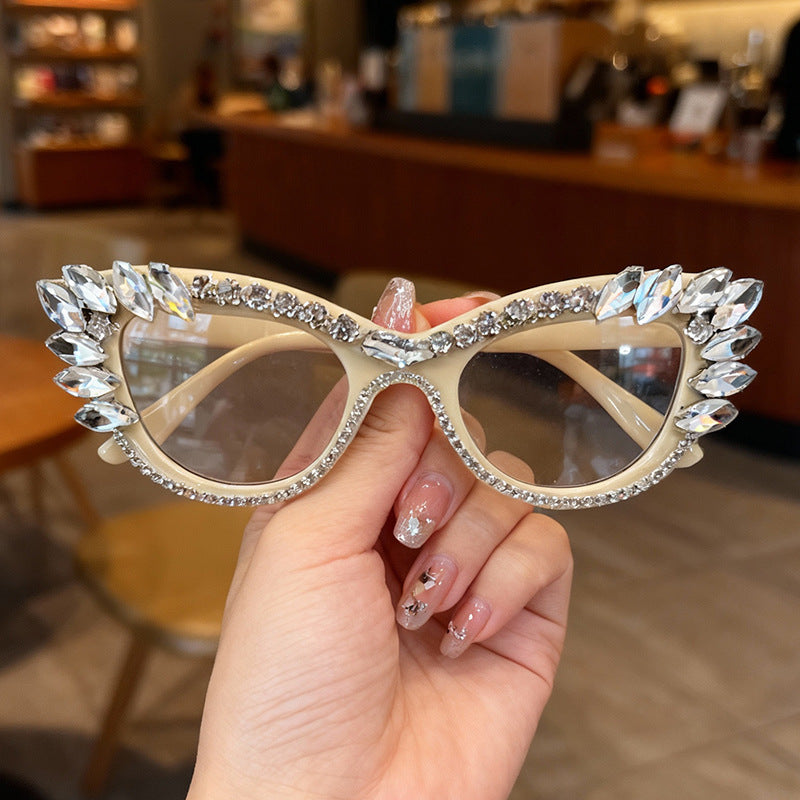 Luxury Cat-Eye Rhinestone Sunglasses Kalsten