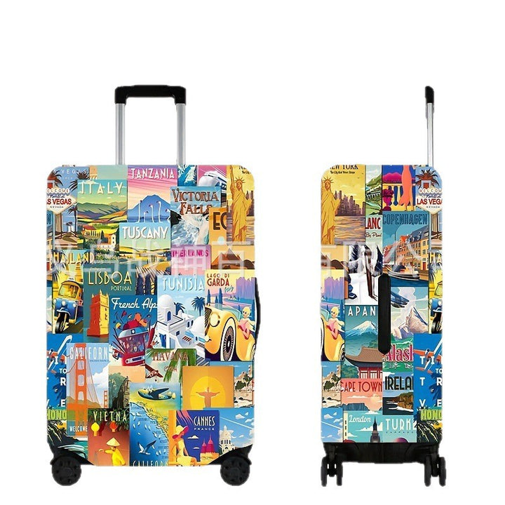 Vintage Travel-Inspired Hard Shell Suitcase Kalsten