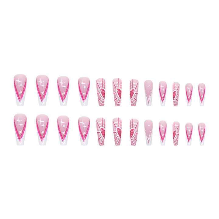 Artistic Spider-Web Press-On Nail Tips Kalsten