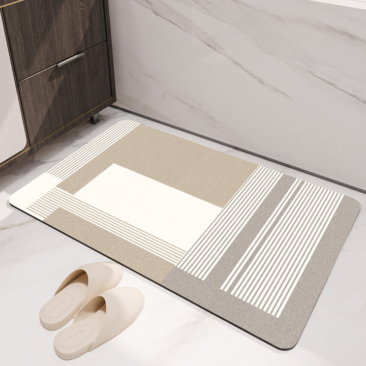 Geometric Patterned Bath Mat Kalsten