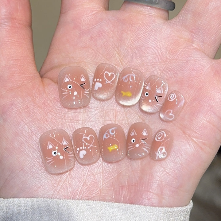 Playful Artificial Nail Design Kalsten