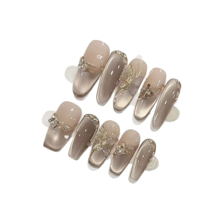 Elegant Decorative Press-On Nails Set Kalsten