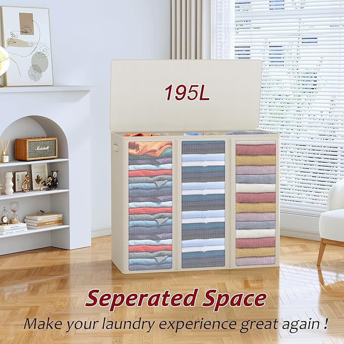 Large storage chest with lid and interior compartments Kalsten