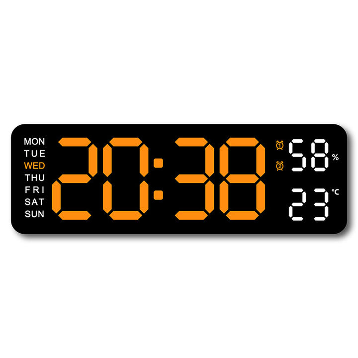 Digital wall clock with temperature and humidity display Kalsten