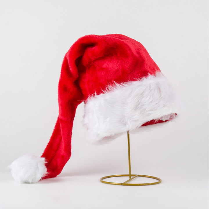 Bright Christmas hat with plush trim