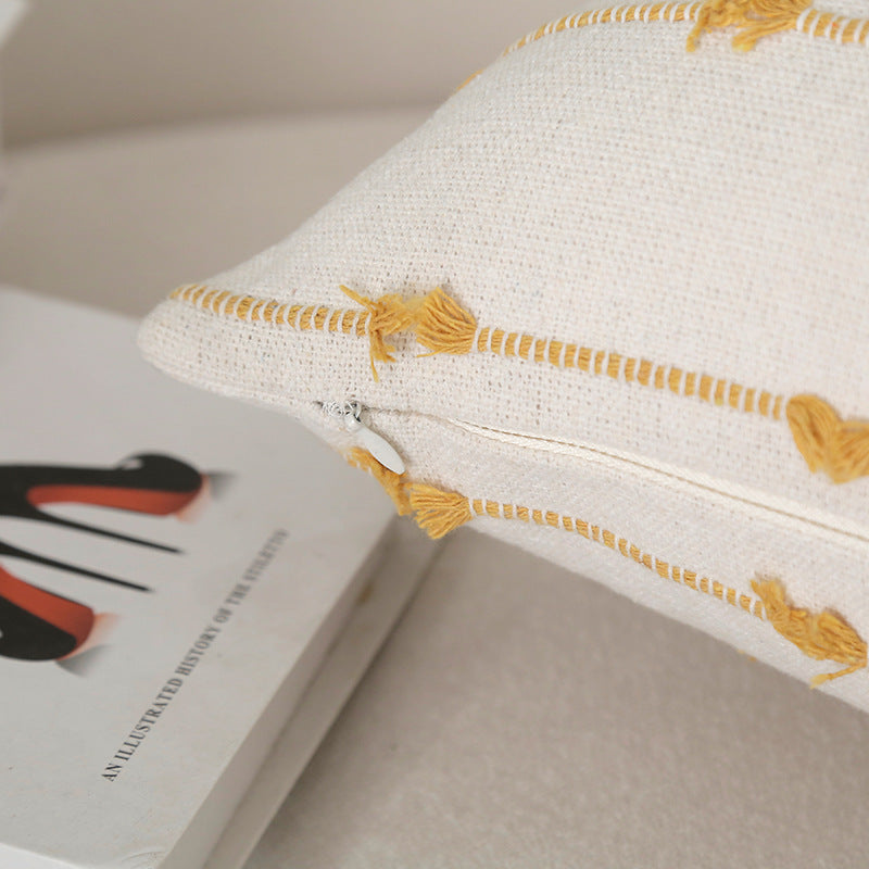 Textured Cotton Accent Pillow