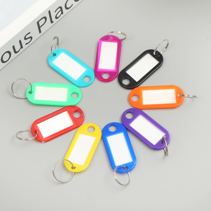 Unisex label tags with key ring and writable field Kalsten