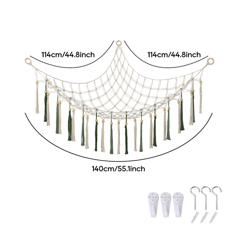 Macramé Wall Hanging Storage Hammock
