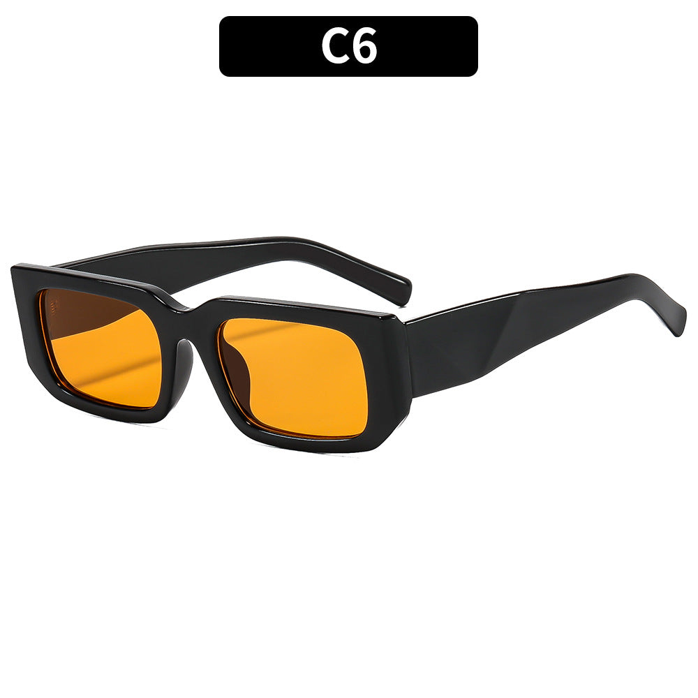 Contemporary Geometric Rectangle Sunglasses