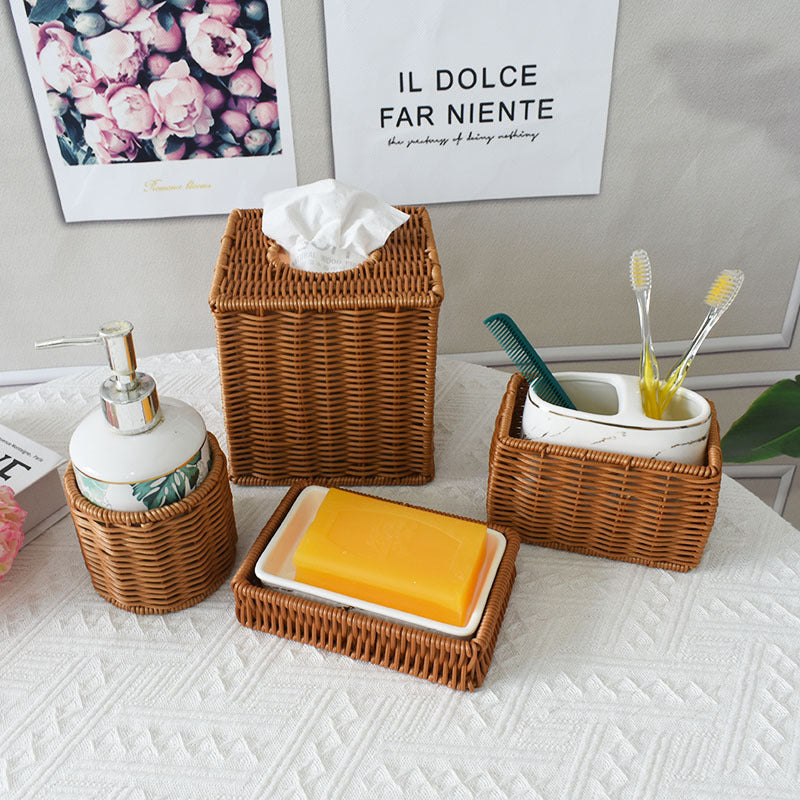Handcrafted Woven Storage Basket with Open Top Kalsten