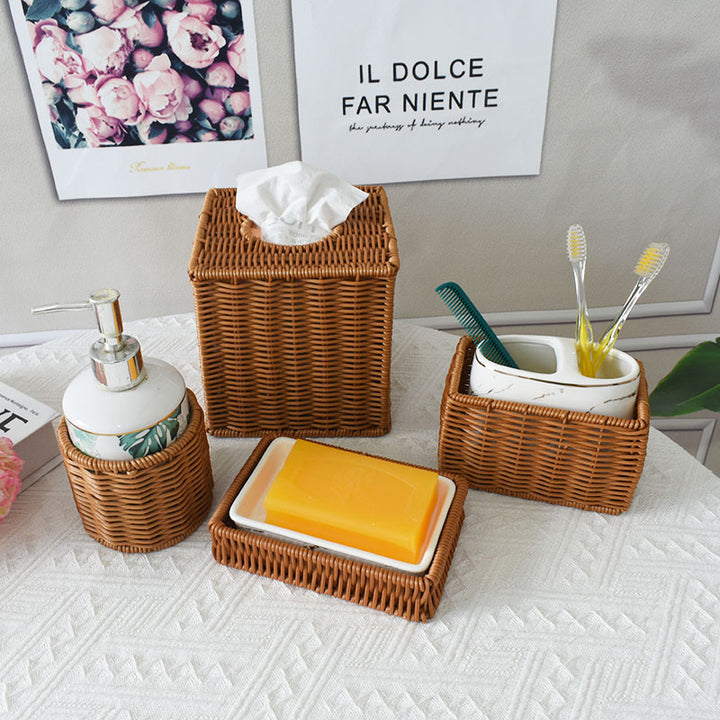 Handcrafted Woven Storage Basket with Open Top Kalsten