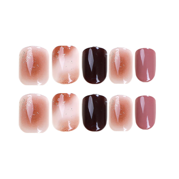 Elegant Nail Art with Glitter and Ombre Effect Kalsten