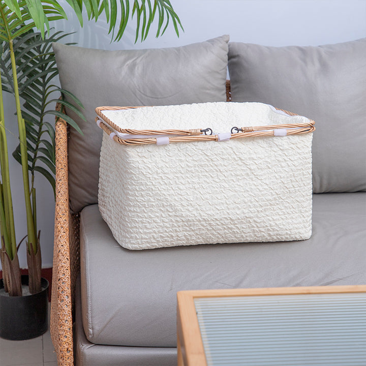 Textured Woven Storage Bin Kalsten