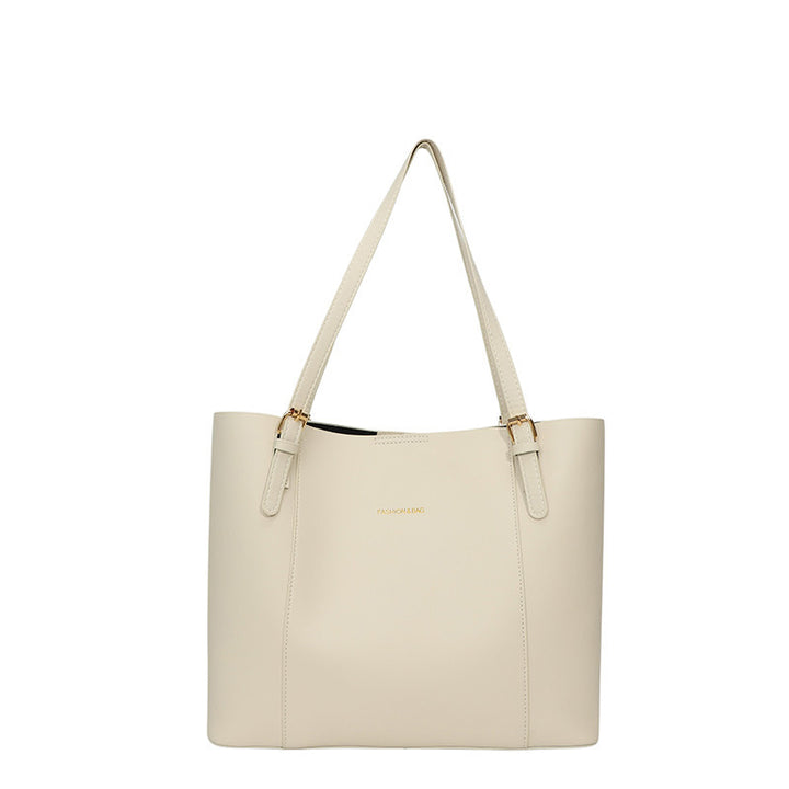 Sleek Minimalist Leather Tote Bag Kalsten
