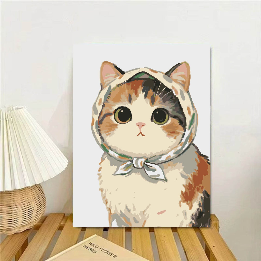 Cat-Themed Illustrated Wall Art Print Kalsten