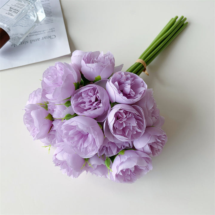 Silk Peony Bouquet