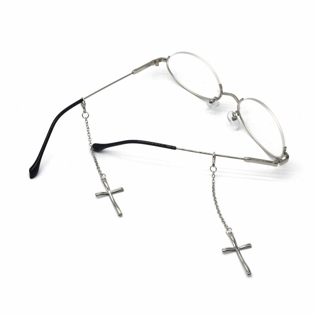 Elegant Cross-Design Chain Eyewear Holder Kalsten