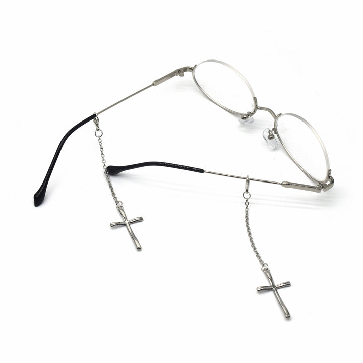 Elegant Cross-Design Chain Eyewear Holder Kalsten