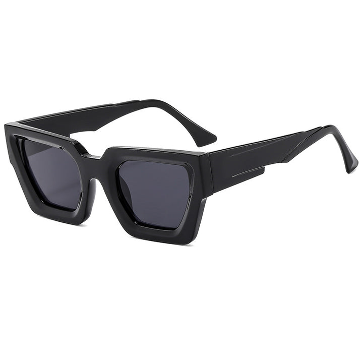 Ladies stylish square sunglasses in modern design with refined plastic frame Kalsten