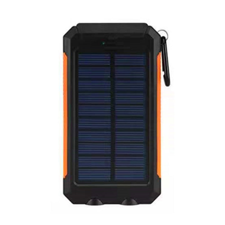 Solar-powered power bank with impact-resistant design and integrated carabiner Kalsten