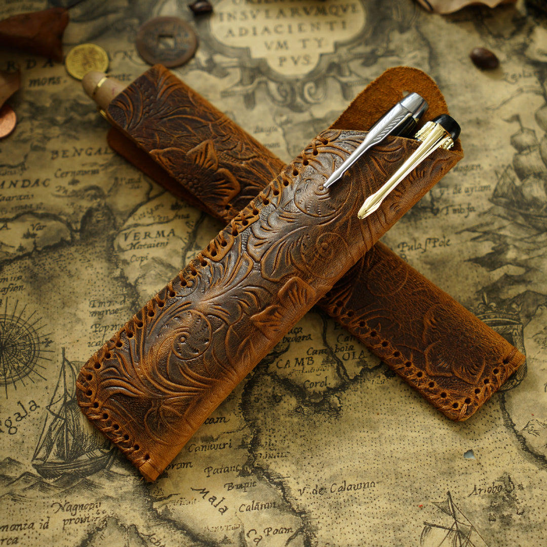 Handmade Leather Pen Case