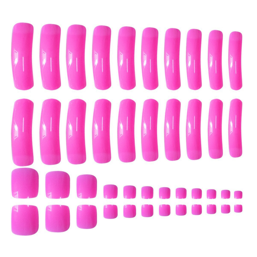 Long Glossy Press-On Nail Extensions Kalsten