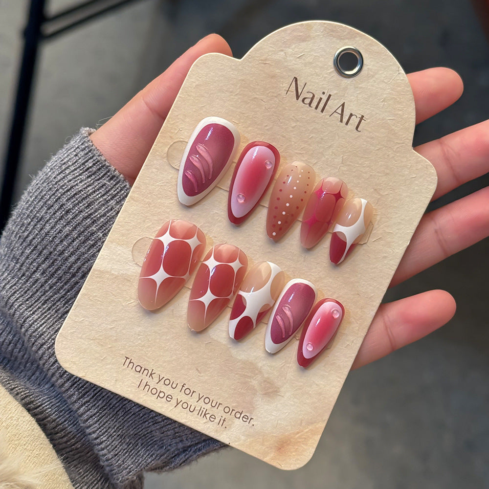 Elegant Artistic Press-On Nail Set Kalsten 1787294328
